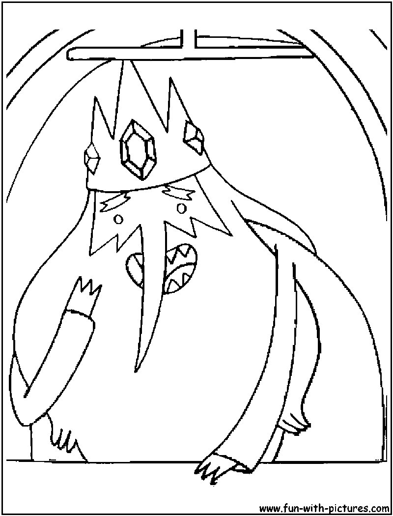 Adventuretime Iceking Coloring Page 