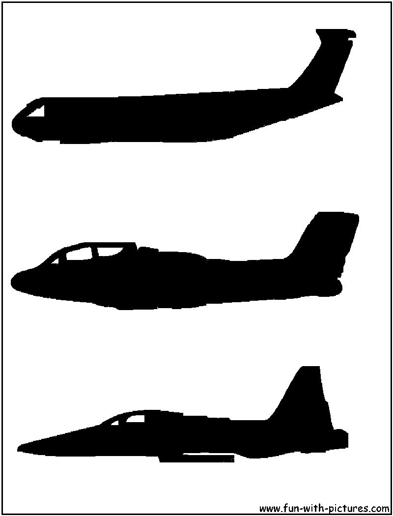 Airplanes Silhouette