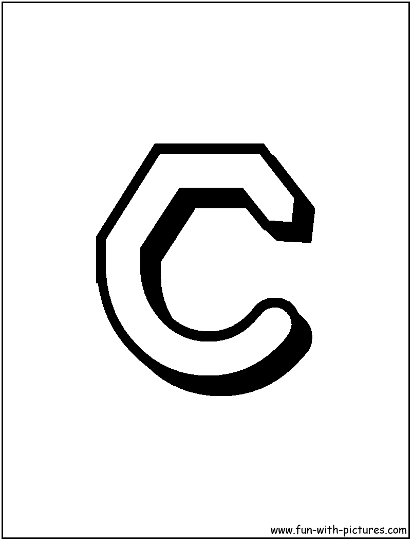Alphabet Letter C Coloring Page 