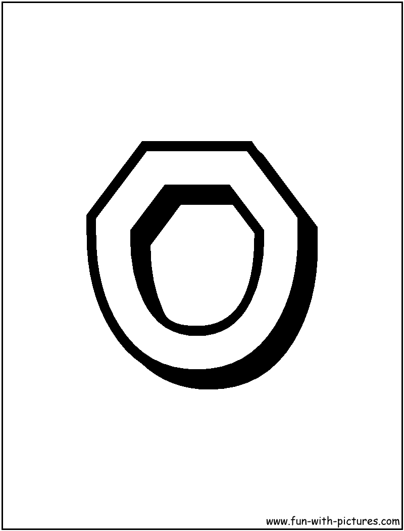 Alphabet Letter O Coloring Page 