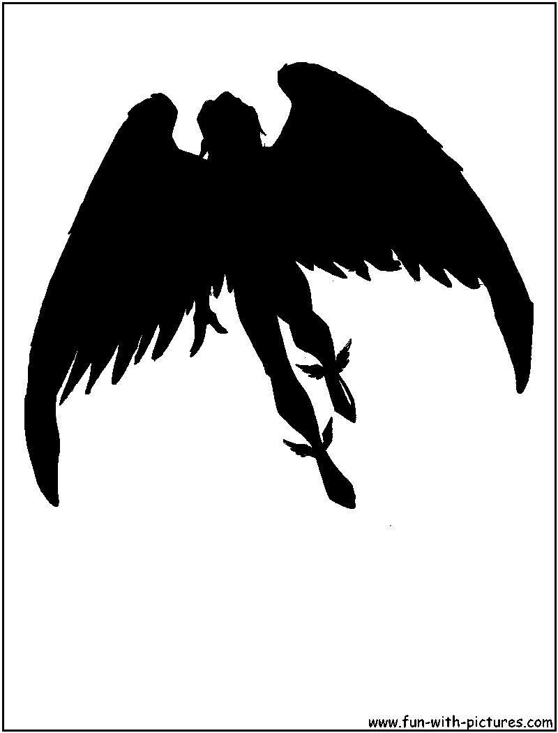 Angry Angel Silhouette