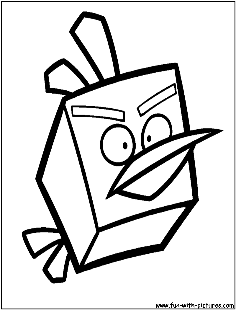 Angrybirds Icebird Coloring Page 