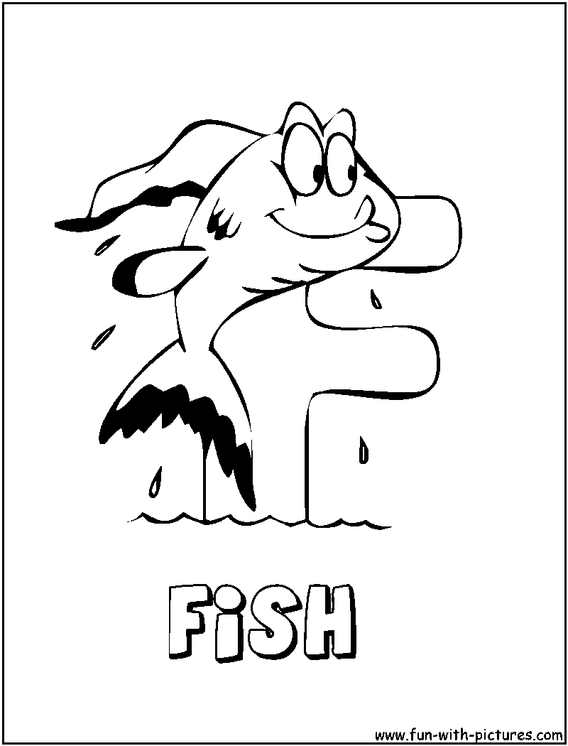 Animal Alphabets F Coloring Page 