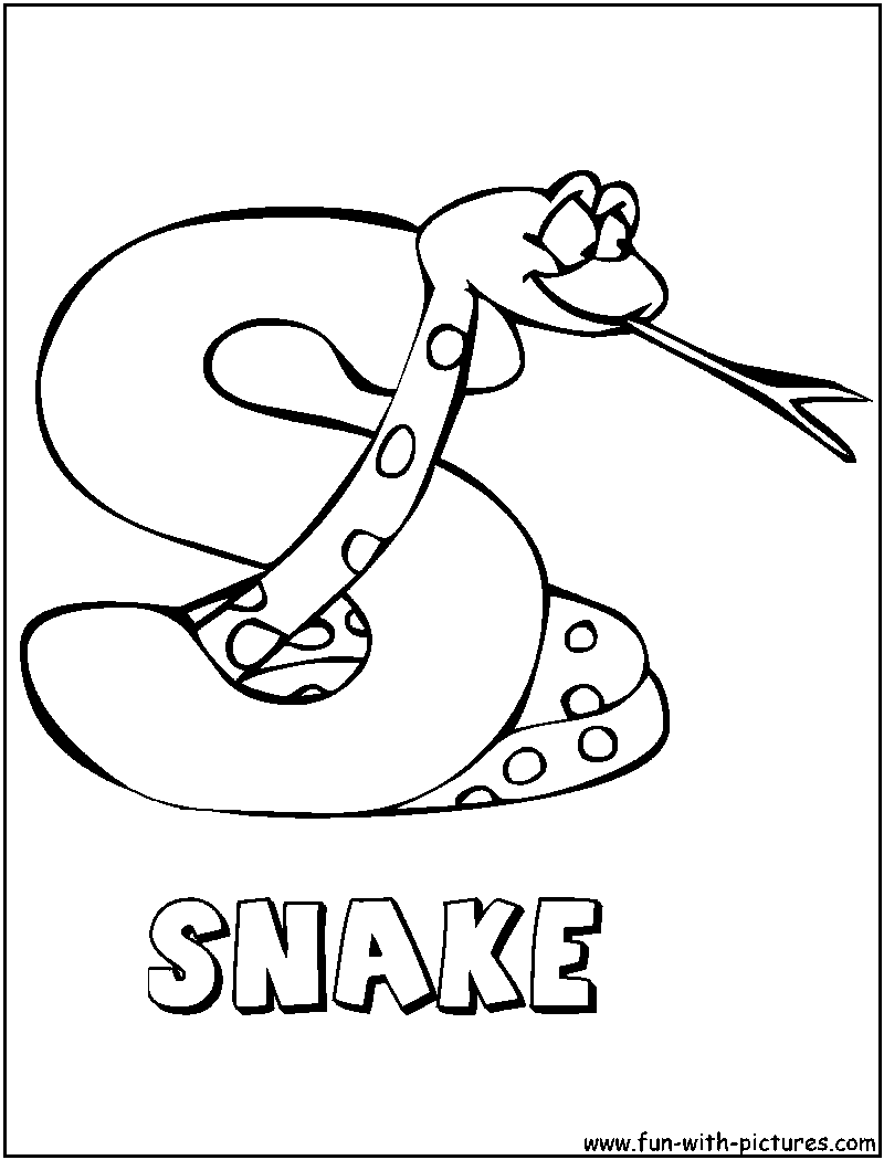 Animal Alphabets S Coloring Page 