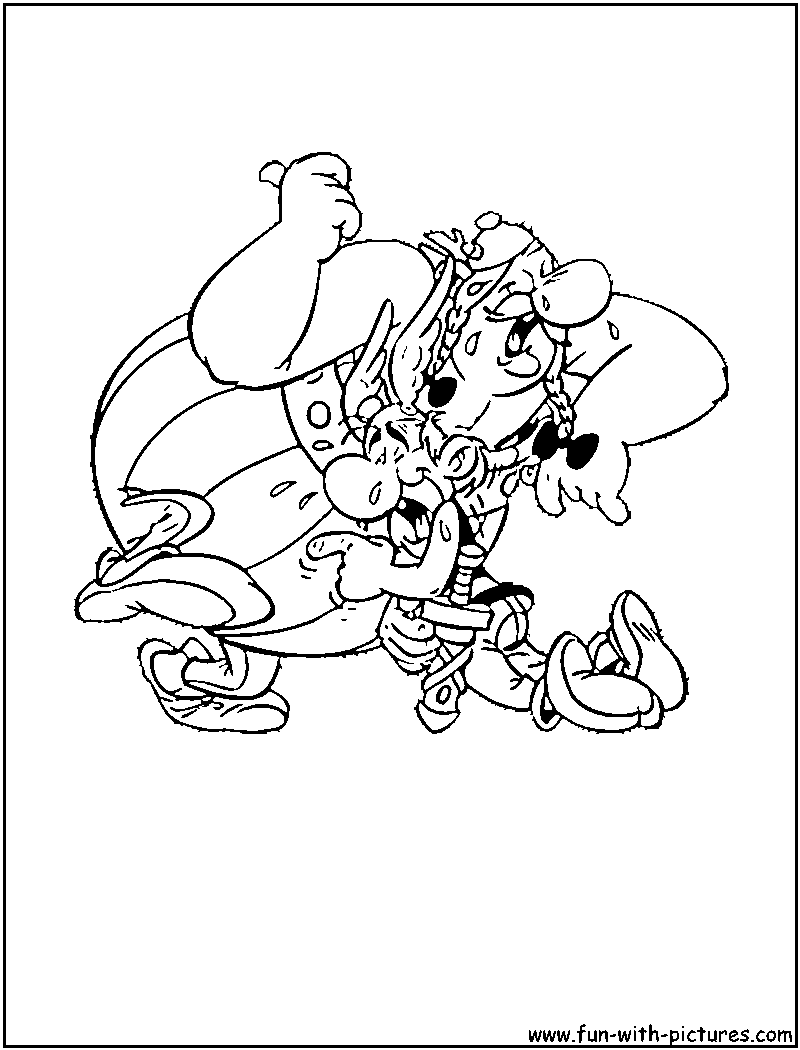 Asterix Obelix Coloring Page 