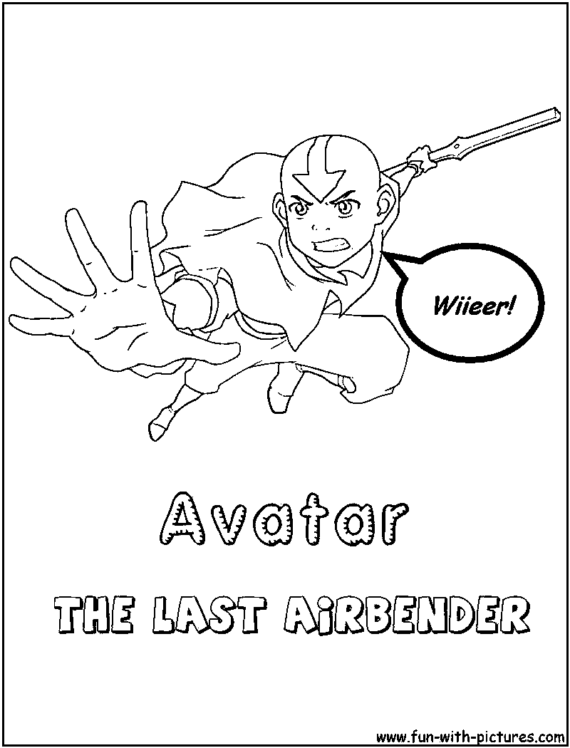 Avatar Thelastairbender Coloring Page 
