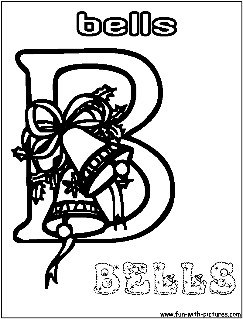B Bells Coloring Page 