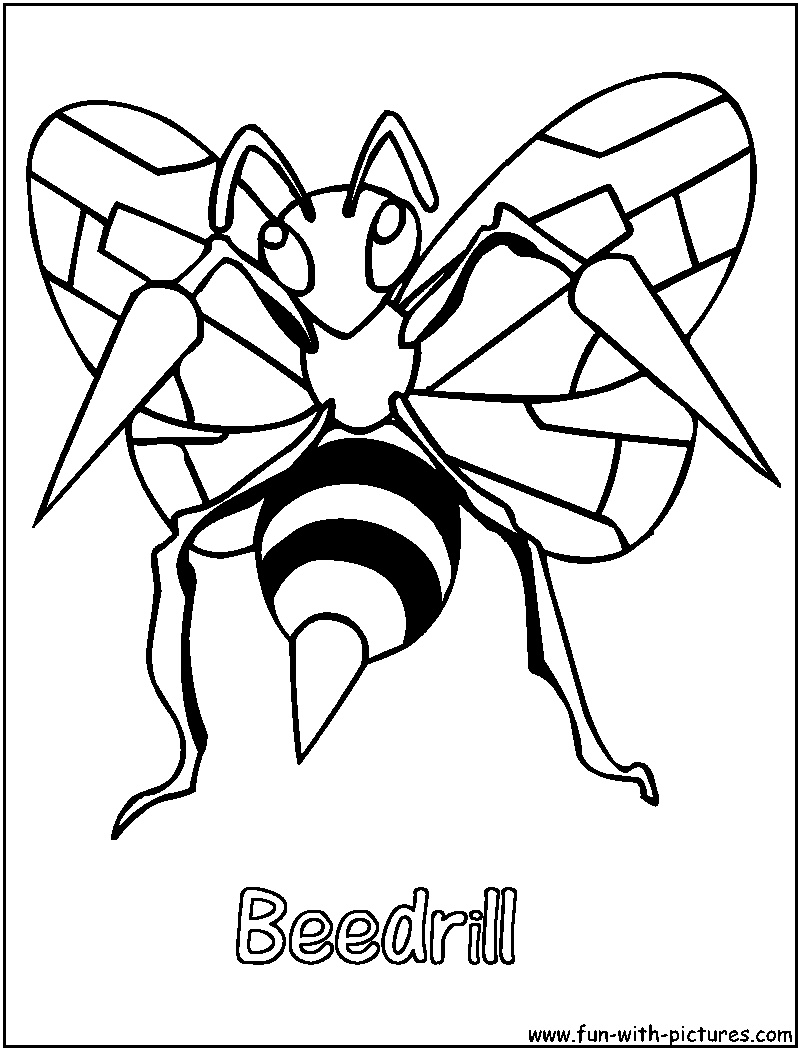 Beedrill Coloring Page 