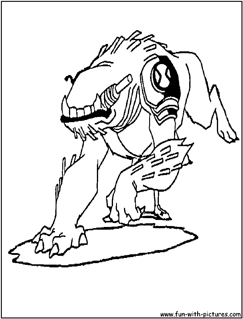 Ben10 Wildmutt Coloring Page 
