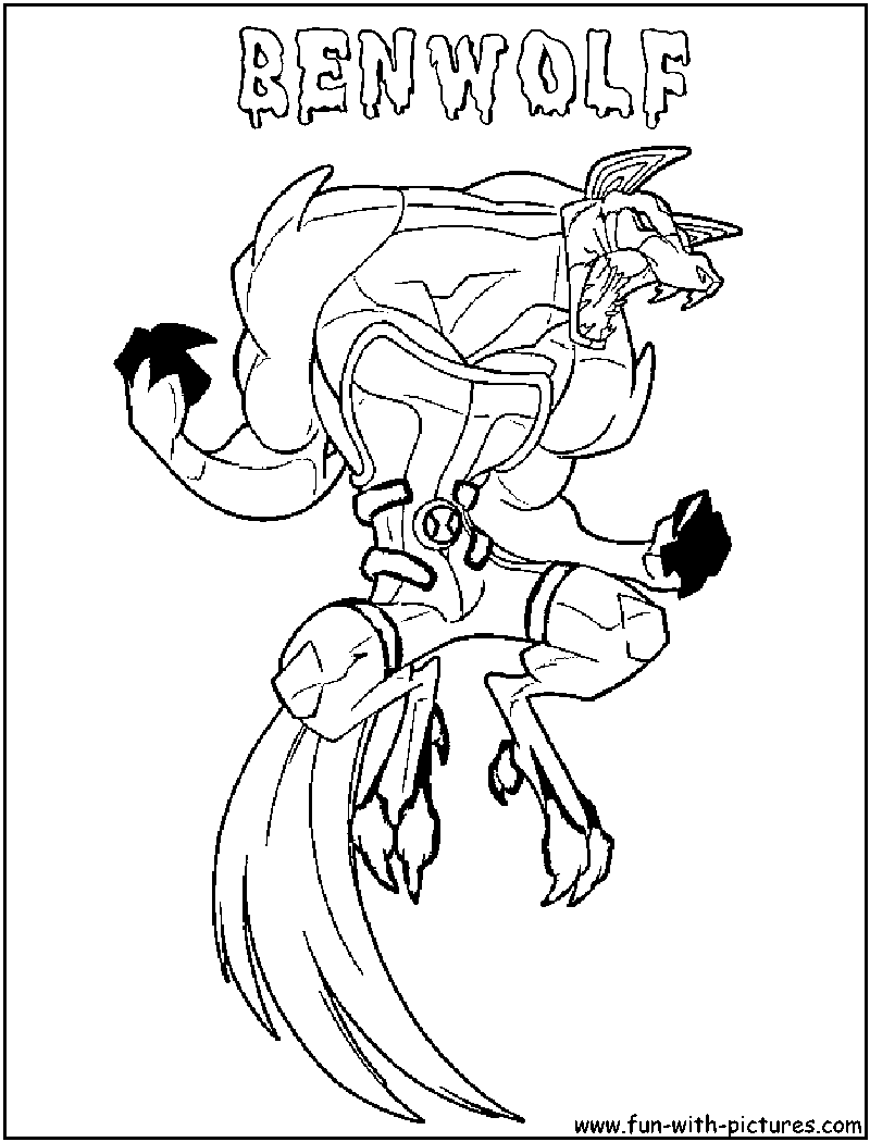 Benwolf Coloring Page 
