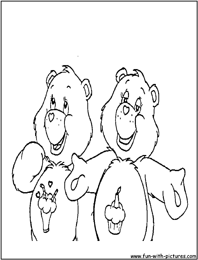 Birthdaybear Coloring Page 