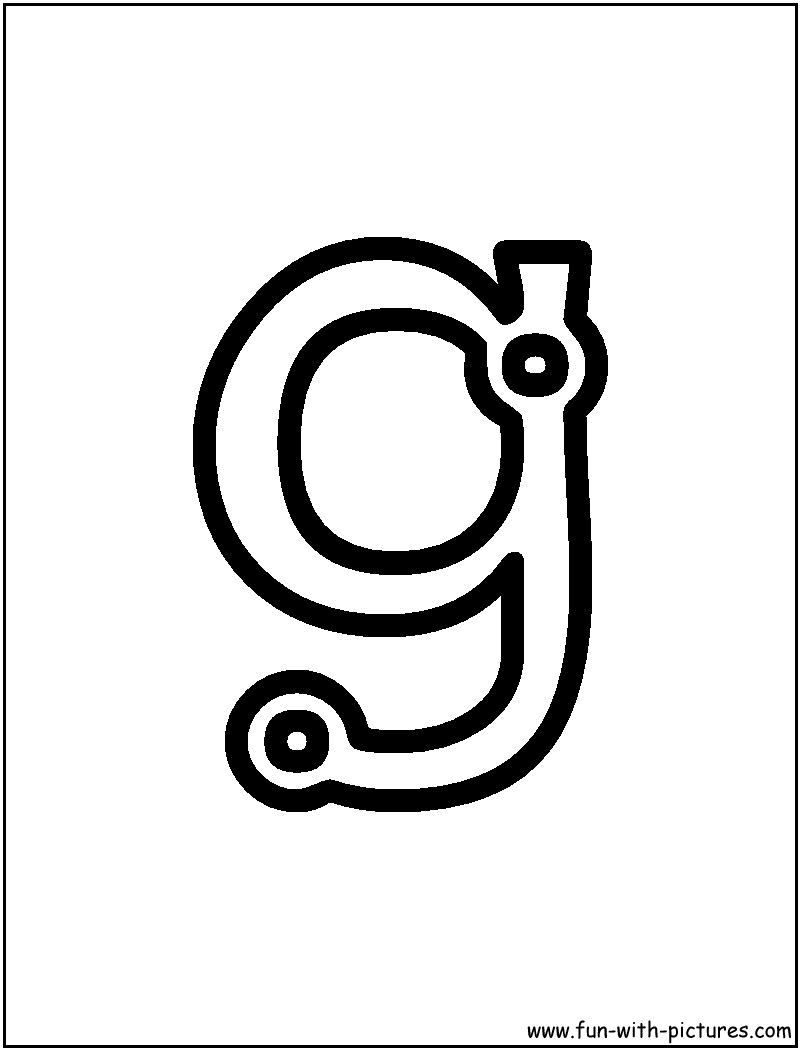 Block G Coloring Page 