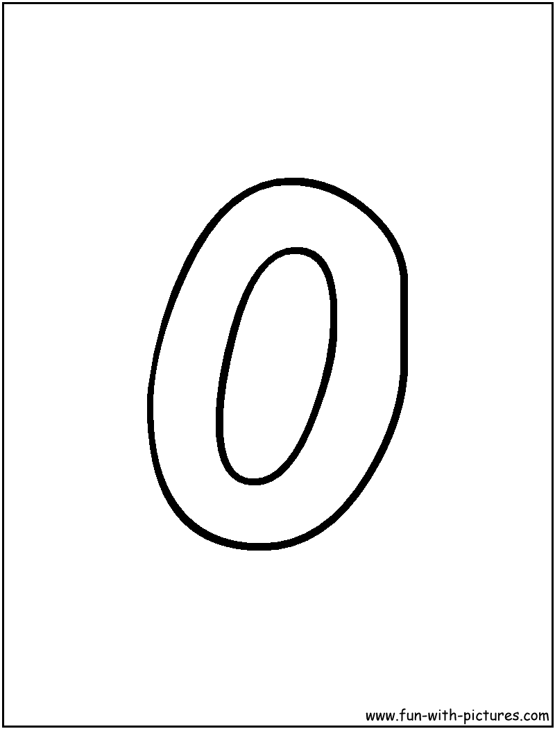 Bubble Letter O Coloring Page