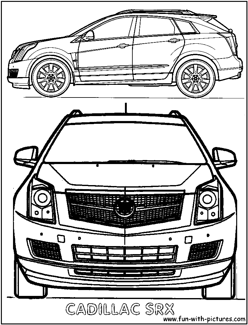 Cadillac Srx Coloring Page 