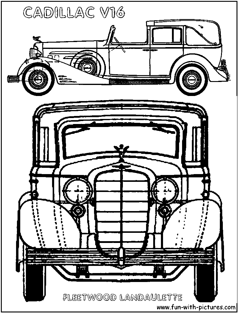 Cadillac Pages Coloring Pages