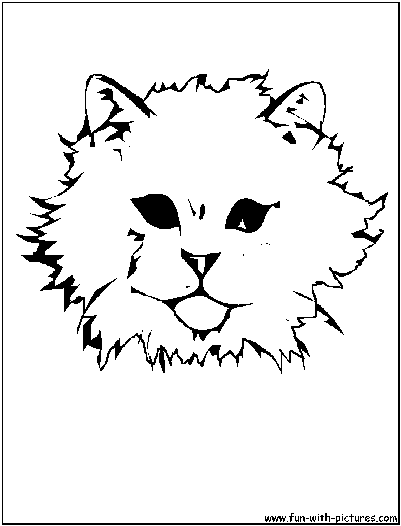 Catface Coloring Page 