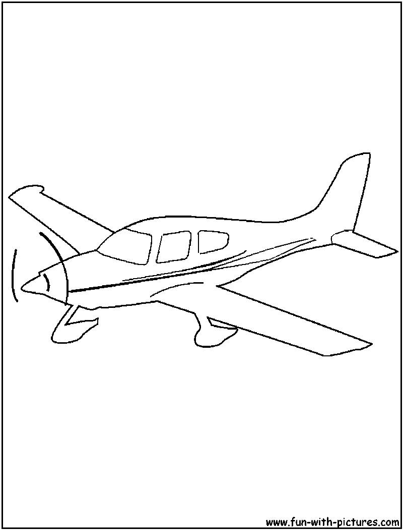 Cessna Plane Coloring Page 