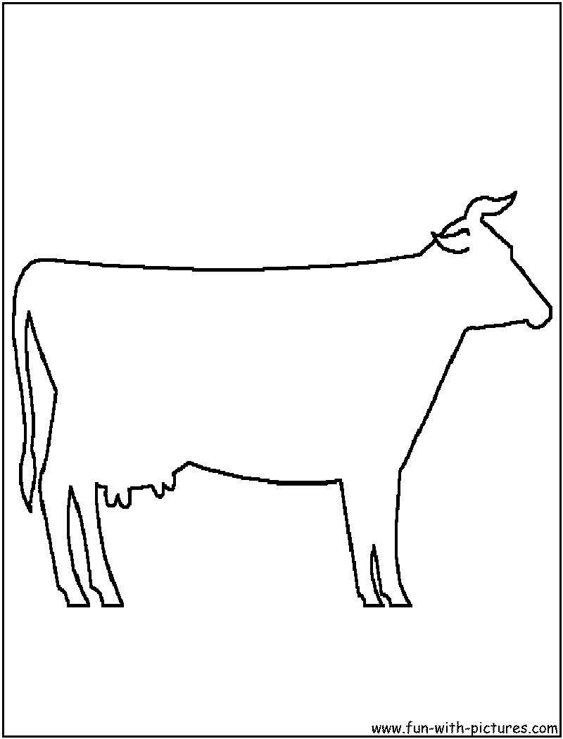 Cow Coloring Page 