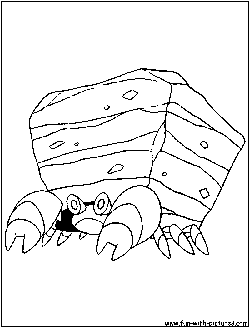 Crustle Coloring Page 