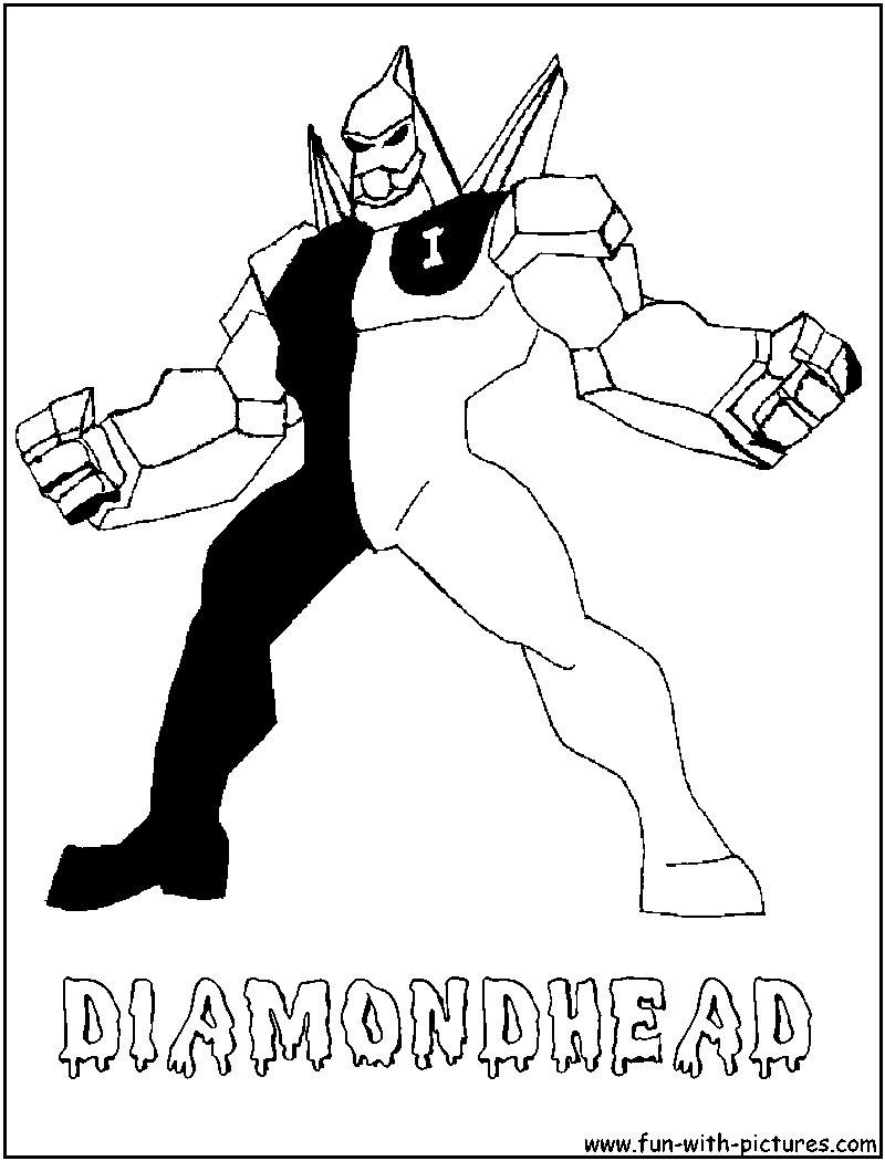 Diamondhead Coloring Page 