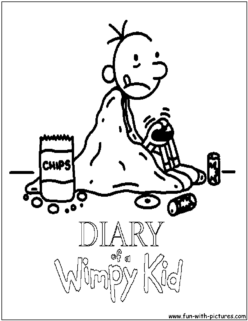 Diary Of A Wimpy Kid Coloring Page 
