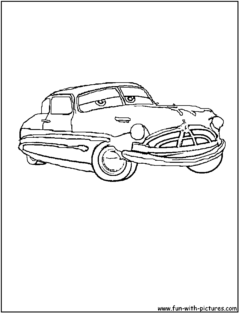 Disney Cars Hudson Coloring Page 