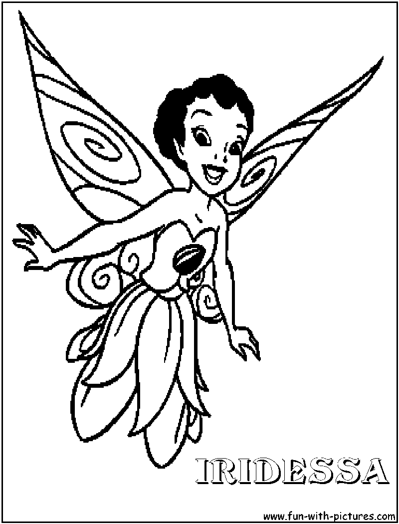 Disney Fairy Iridessa Coloring Page 