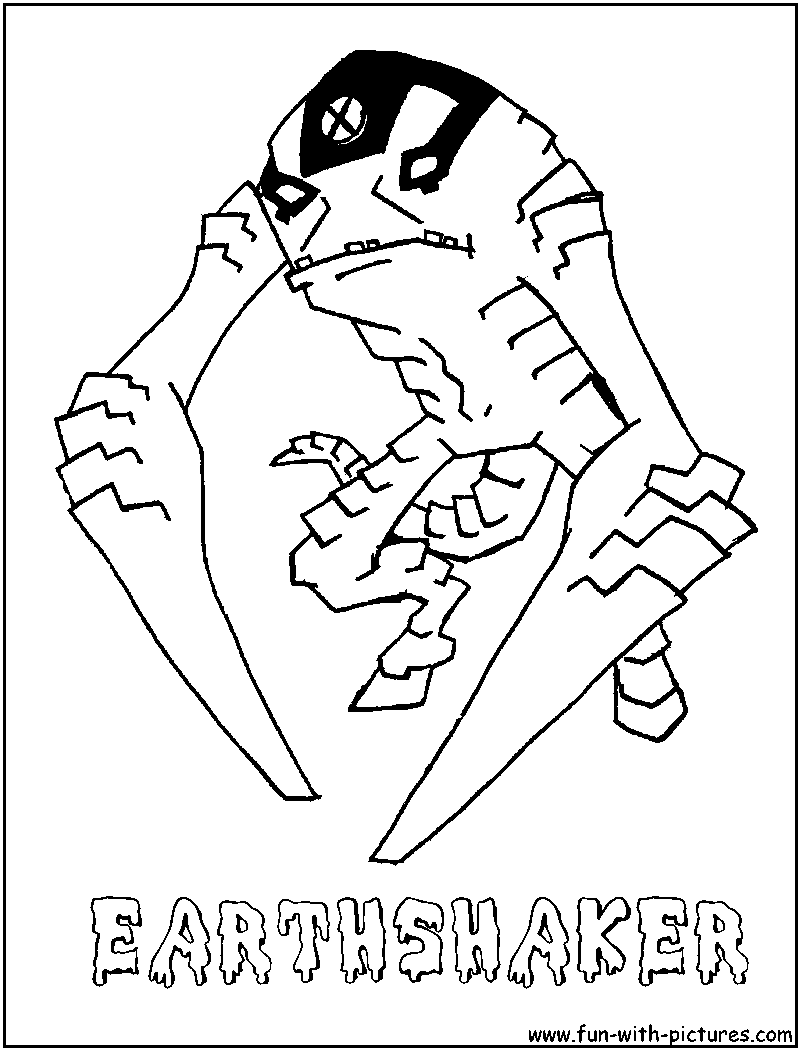 Earthshaker Coloring Page 