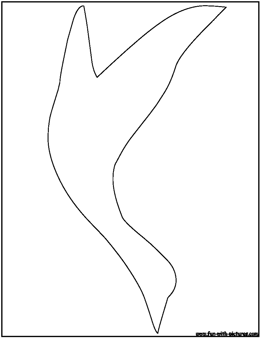 Flying Duck Outline Coloring Page 