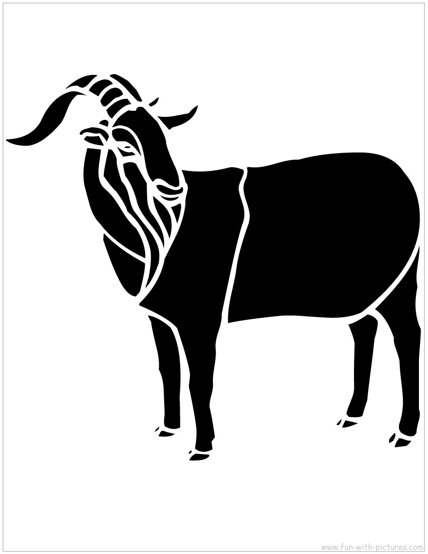 Goat Stencil