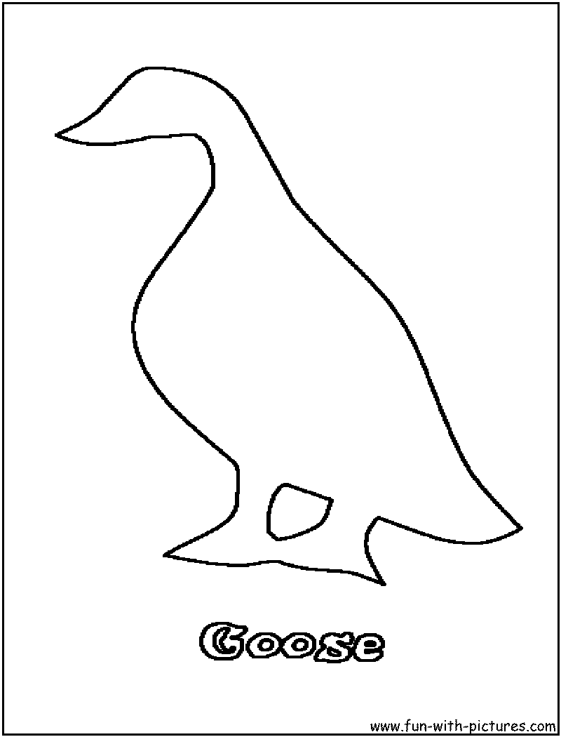 Goose Coloring Page 