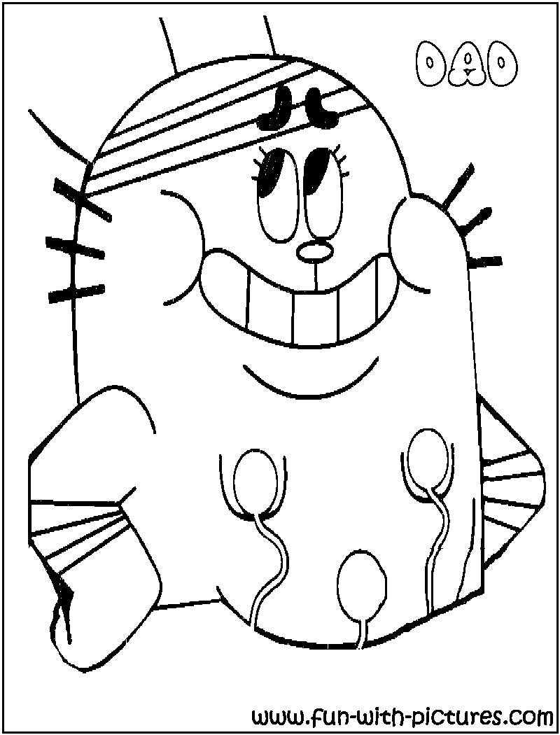 Gumball Dad Coloring Page 