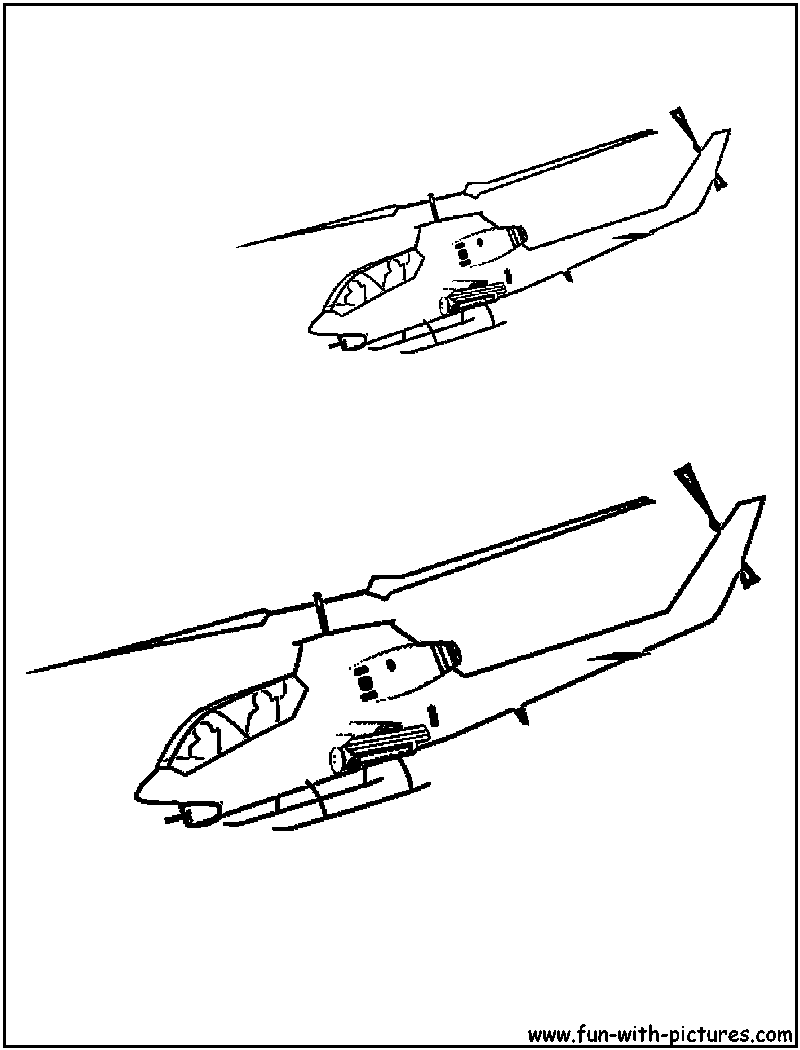 Helicopter Coloring Page 