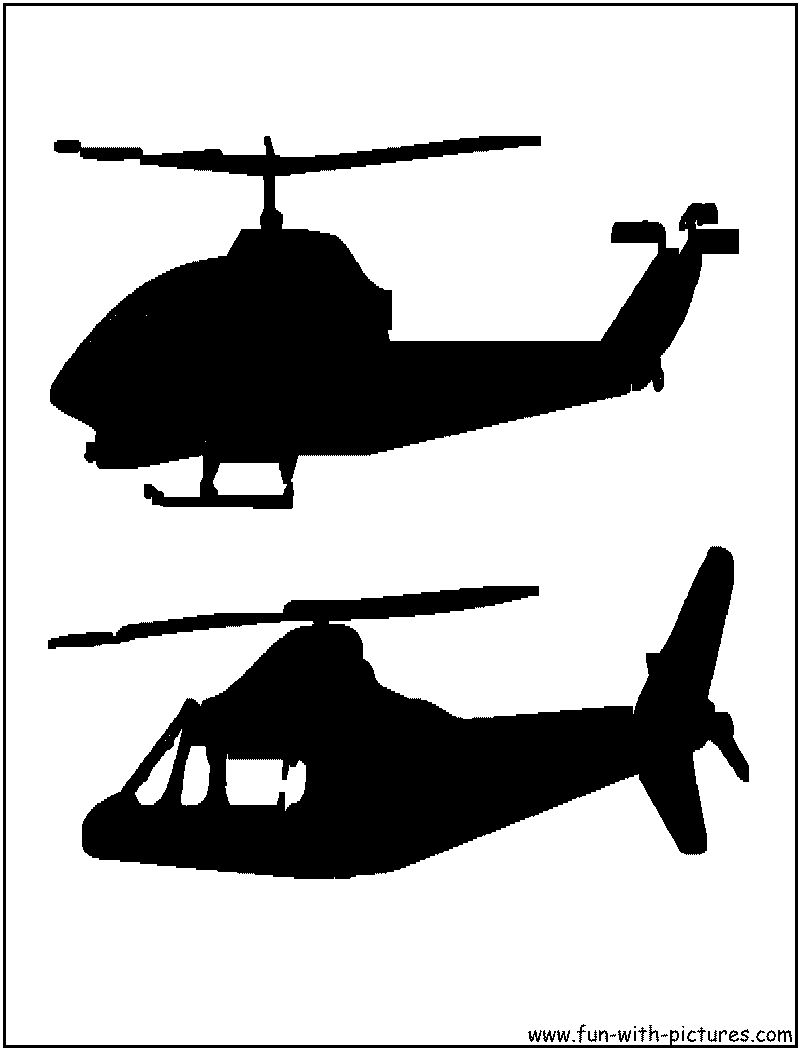 Helicopters Silhouette