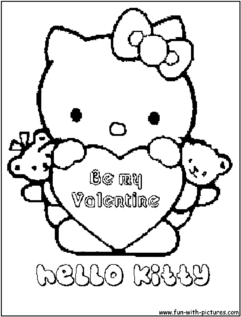 Hello Kitty Coloring Page3 