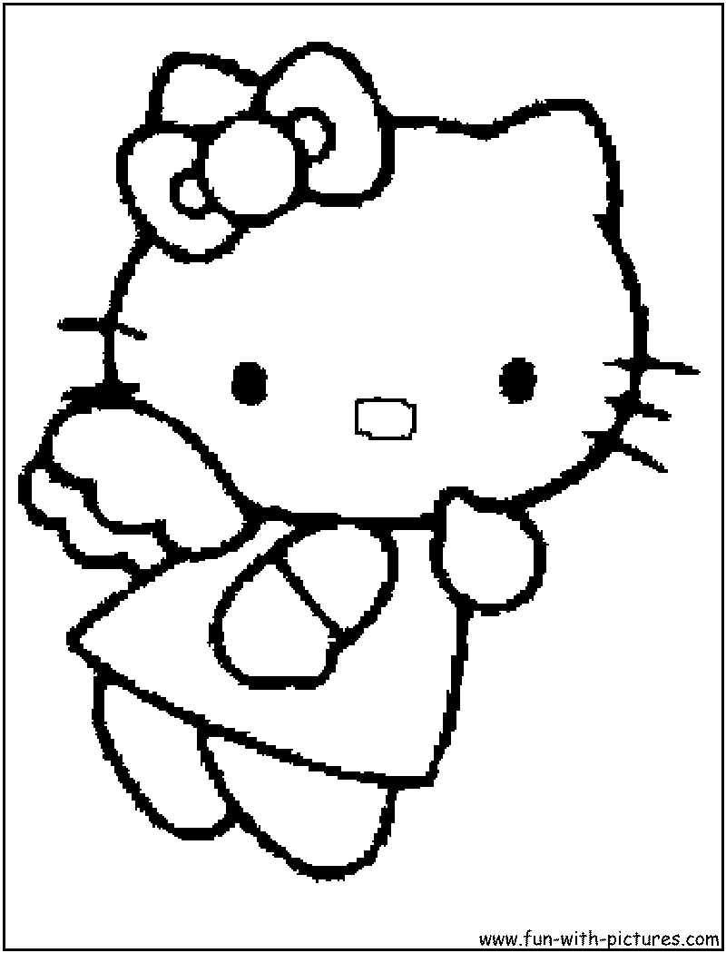 Hello Kitty Coloring Page4 