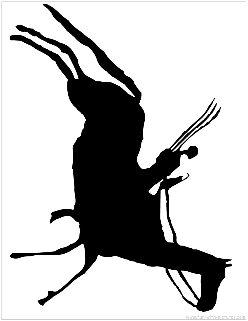 Horse Rider Cavedrawing Silhouette