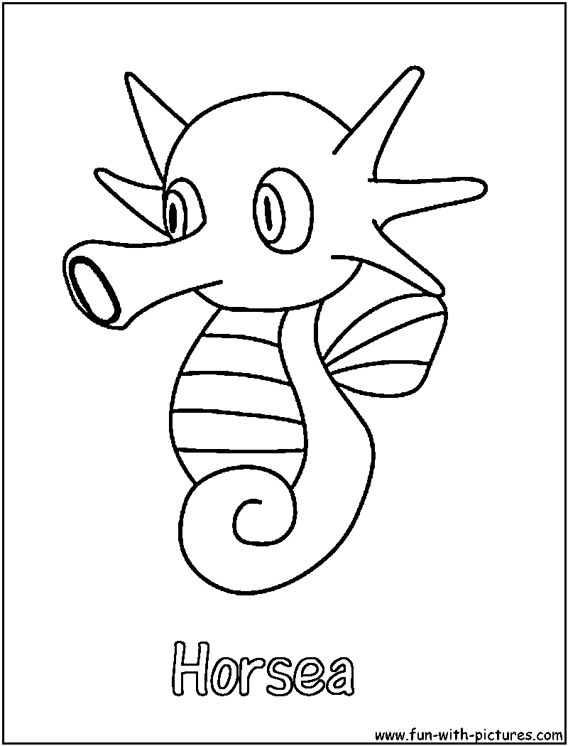 Horsea Coloring Page 