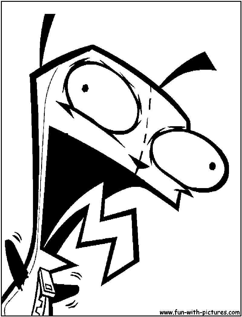 Invader Zim Coloring Page 