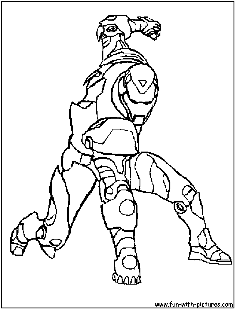 Iron Man Coloring Page 
