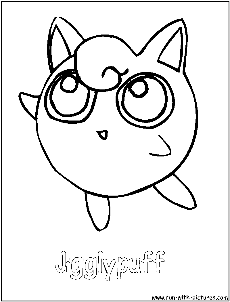 Jigglypuff Coloring Page 
