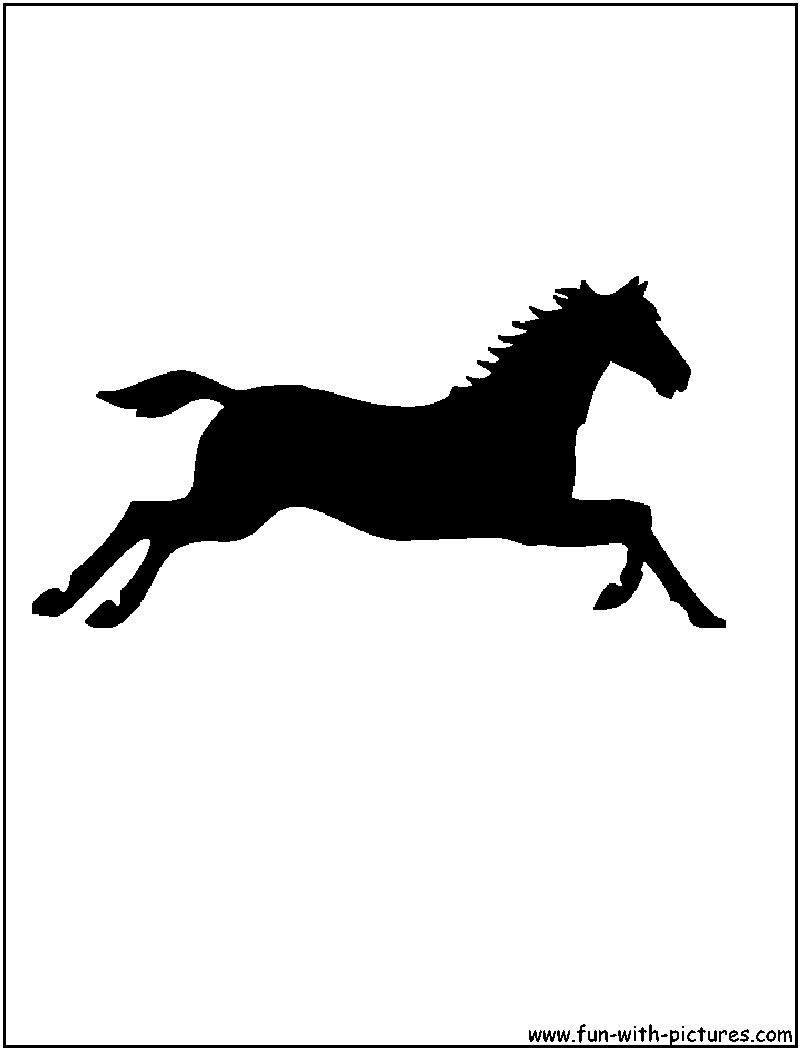 Jumping Horse Silhouette