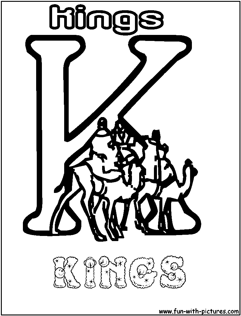 K Kings Coloring Page 