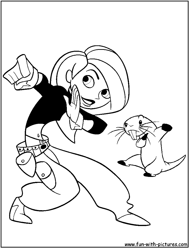 Kimpossible1 Coloring Page 