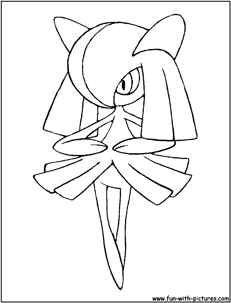 Kirlia Coloring Page 