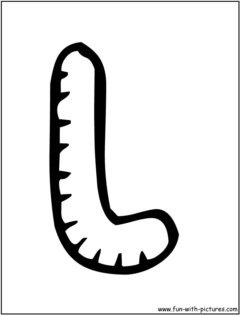 Letter L Coloring Page 