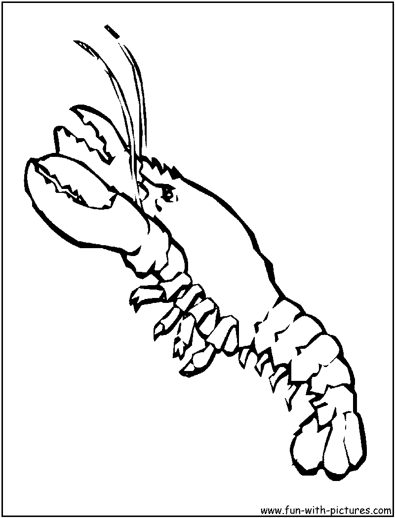 Lobster Coloring Page 