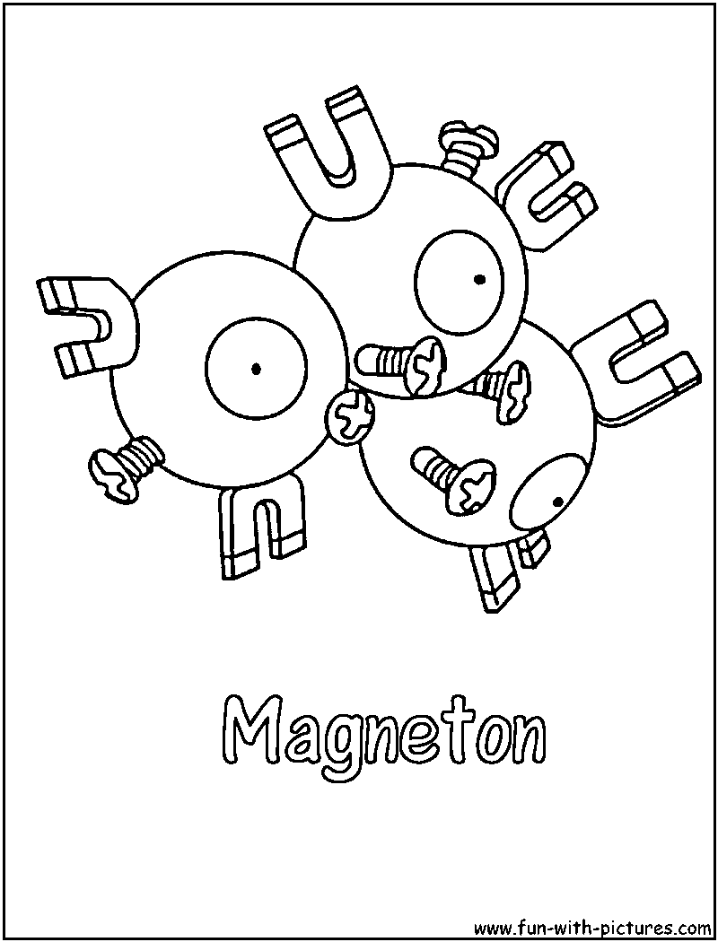 Magneton Coloring Page 