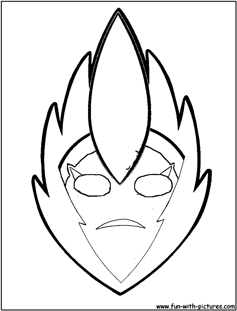 Mask Coloring Page 