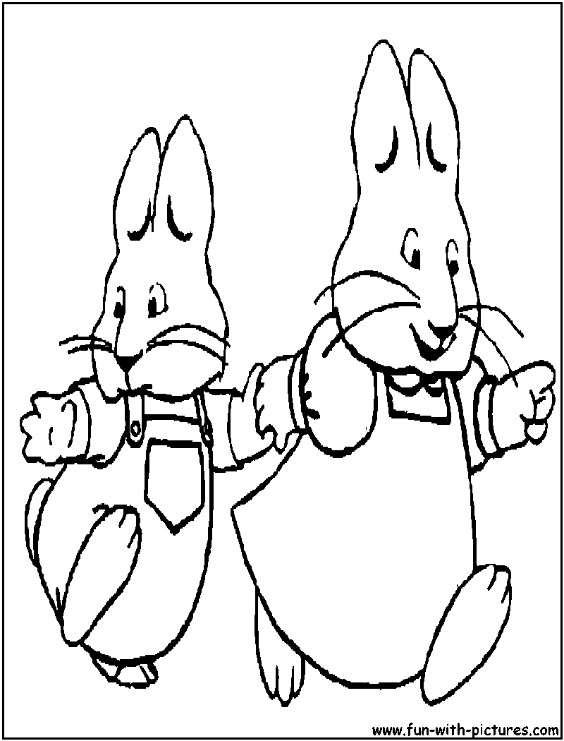 Max And Ruby Coloring Page 